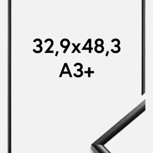 Fotolijst New Lifestyle Glas Zwart 32,9x48,3 cm (A3+) Acheter En Ligne
