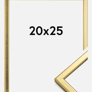 Fotolijst Slim Mat Ontspiegeld Glas Goud 20x25 cm Expédié Aujourd’hui