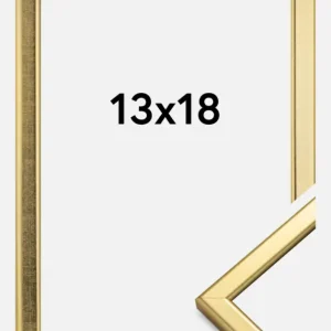 Fotolijst Slim Mat Ontspiegeld Glas Goud 13x18 cm Prix Choc