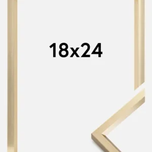 Commande En Gros Fotolijst Steel Style Glas Goud 18x24 cm