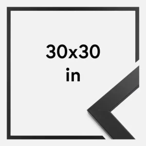 Bon Plan Fotolijst Black Wood 30x30 Inches (76,2x76,2 cm)