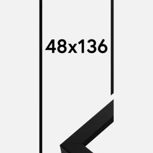 Super Prix Fotolijst Blocky Zwart 48x136 cm