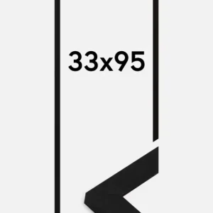Réduction Fotolijst Sleek Zwart 33x95 cm
