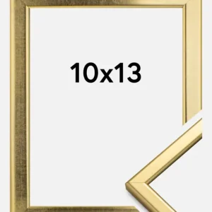 Fotolijst Slim Mat Ontspiegeld Glas Goud 10x13 cm Prix Choc