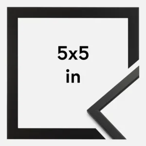 Soldes Fotolijst Edsbyn Zwart 5x5 Inches (12,7x12,7 cm)