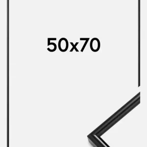 Pas Cher Fotolijst Galeria Glas Zwart 50x70 cm