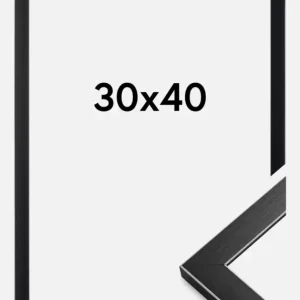 Soldes Fotolijst New York Glas Zwart 30x40 cm