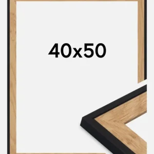 Retour Gratuit Fotolijst Iris Zwart 40x50 cm