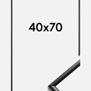 Fotolijst New Lifestyle Glas Zwart 40x70 cm Paiement Sécurisé
