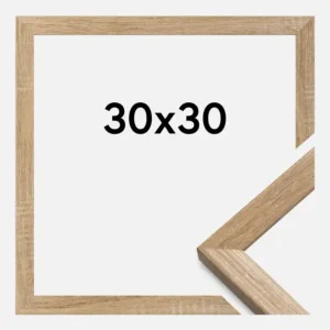 Prix Bas Fotolijst Fiorito Glas Licht Eik 30x30 cm