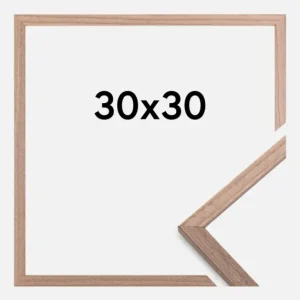 Solde Fotolijst Edsbyn Licht Walnoot 30x30 cm