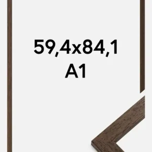 Vente Flash Fotolijst Glas Brown Wood 59,4x84,1 cm (A1)