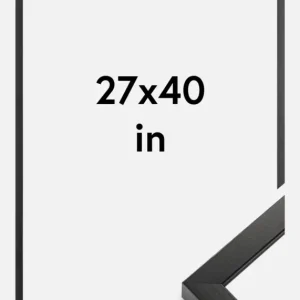 Usine Directe Fotolijst Amanda Box Zwart 27x40 Inches (68,58x101,6 cm)