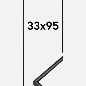 Prix Cassé Fotolijst Scandi Matt Zwart 33x95 cm