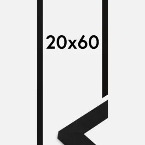 Certifié Fotolijst Sleek Zwart 20x60 cm