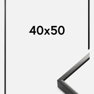 Commander Maintenant Fotolijst Nielsen Premium Ontspiegeld Glanzend Zwart 40x50 cm