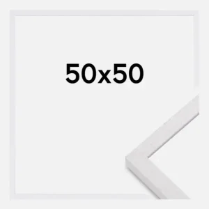 Super Prix Fotolijst Glendale Mat Ontspiegeld Glas Wit 50x50 cm