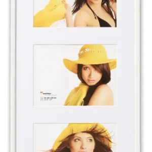 Prix Cassé New Lifestyle Collagelijst Glas Wit - 3 Bilder (15x20 Cm)