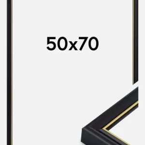 Soldes Fotolijst Canterbury Zwart 50x70 cm