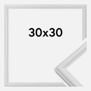 Super Prix Fotolijst Line Glas Wit 30x30 cm