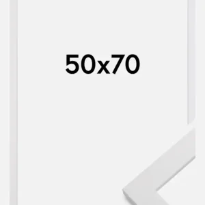 Achat Immédiat Fotolijst White Wood Ontspiegeld 50x70 cm