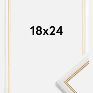 Retour Gratuit Fotolijst Classic Glas Wit 18x24 cm