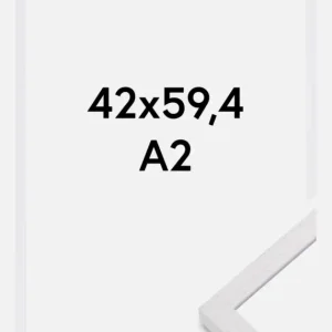 Fotolijst Glendale Mat Ontspiegeld Glas Wit 42x59,4 cm (A2) Expédition Rapide