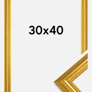 Fotolijst Västkusten Glas Goud 30x40 cm Authentique