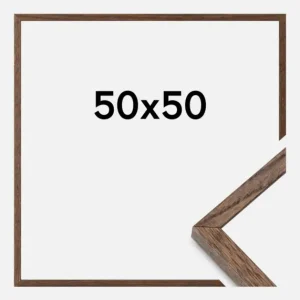 Bon Marché Massive Oak Dark Painted 50x50 cm