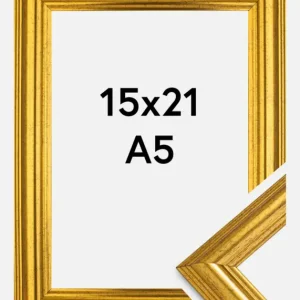 Authentique Fotolijst Västkusten Glas Goud 15x21 cm (A5)