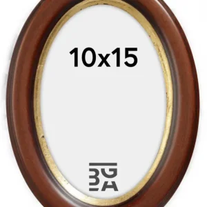 Dernier Modèle Molly Ovaal Glas Bruin 10x15 cm