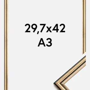 Achetez Aujourd’hui Fotolijst Horndal Glas Goud 29,7x42 cm (A3)