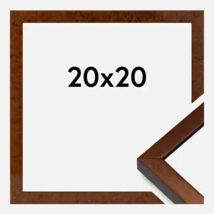 Pas Cher Fotolijst Ares Burr Walnut 20x20 cm