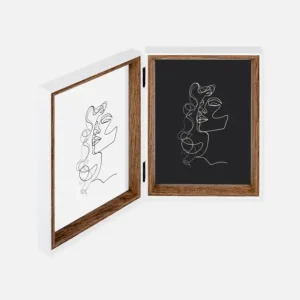 Nouvel Arrivage Silhouette Vouwlijst Glas Noten 13x18 cm - 2 Afbeeldingen