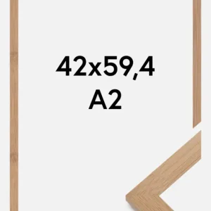 Fotolijst Hoei Glas Bamboe 42x59,4 cm (A2) Commande En Gros