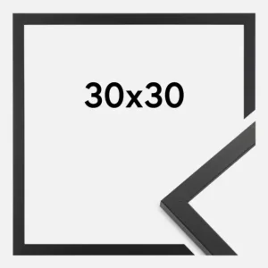 Seulement Aujourd’hui Fotolijst Trendy Glas Zwart 30x30 cm