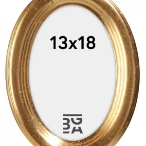 Nouvel Arrivage Molly Ovaal Glas Goud 13x18 cm