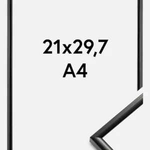 Fotolijst New Lifestyle Glas Zwart 21x29,7 cm (A4) Réduction