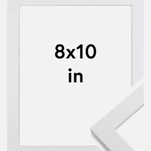 Super Prix Fotolijst Glas White Wood 8x10 Inches (20,32x25,4 cm)