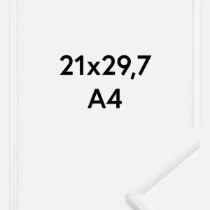 Fotolijst New Lifestyle Glas Wit 21x29,7 cm (A4) Livraison Express