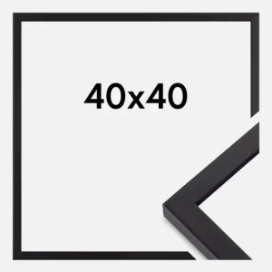 Fotolijst Torrance Mat Ontspiegeld Glas Zwart 40x40 cm Commande En Gros