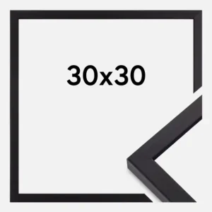 Commander Maintenant Fotolijst Torrance Mat Ontspiegeld Glas Zwart 30x30 cm