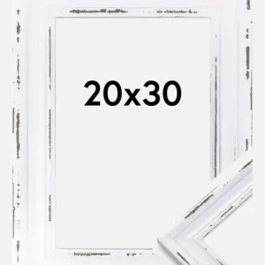 Fotolijst Rivoli Glas Wit 20x30 cm Expédié Aujourd’hui