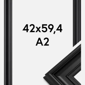 Marque Fotolijst Mora Premium Glas Zwart 42x59,4 cm (A2)