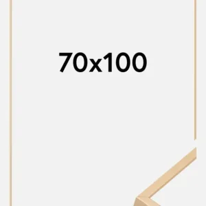 Aluminium Fotolijst Messing 70x100 cm Produit De Marque