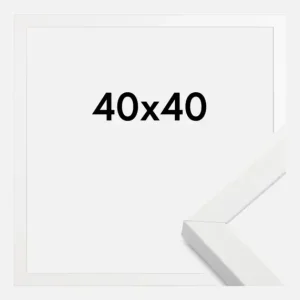 Acheter Direct Fotolijst Amanda Box Glas Wit 40x40 cm