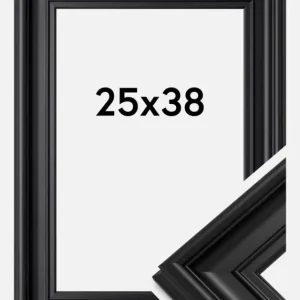 Fotolijst Mora Premium Glas Zwart 25x38 cm Expédition Rapide