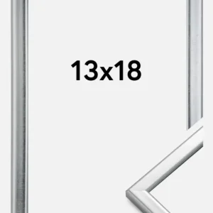 Meilleur Choix Fotolijst Slim Mat Ontspiegeld Glas Zilver 13x18 cm