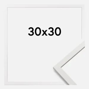 Bon Marché Fotolijst Edsbyn Glas Wit 30x30 cm