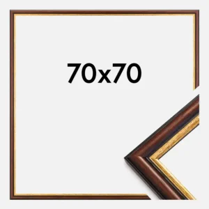 Achat Immédiat Fotolijst Siljan Glas Bruin 70x70 cm